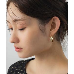 フープ ピアス クロスラインフープピアス レディース