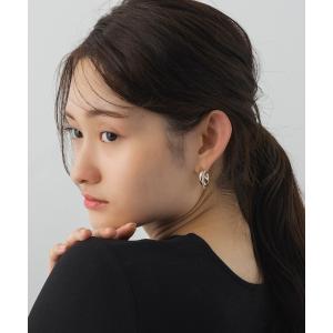 フープ ピアス ボリュームツイストフープピアス レディース