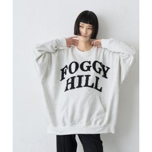 トレーナー スウェット 「UNISEX」オーバーサイズダメージロゴ裏毛スウェット レディース メンズ