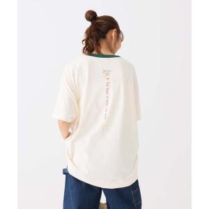 tシャツ タテカラフル刺繍チュニック レディース