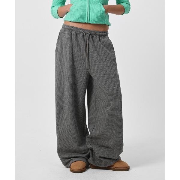 ワイドパンツ スウェットパンツ ジャージ 「B-BASIC」 ワッフルワイド2WAYスウェットパンツ...