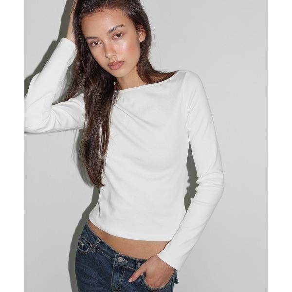 tシャツ 「B-BASIC」 テンションスタンダードボートネック長袖Tシャツ レディース