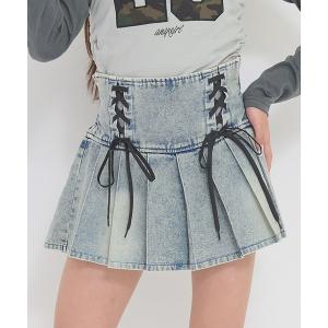 スカート ダブルスピンドルプリーツスカート キッズ 子供服 女の子