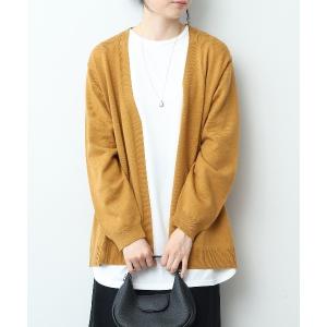 カーディガン 「WEB限定」「大きいサイズ」抗ピリングカーディガン レディース