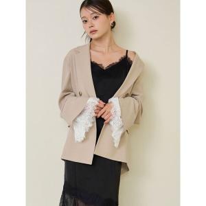 ジャケット テーラードジャケット レースカフステーラードジャケット レディース