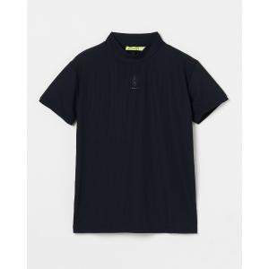 ポロシャツ ポロ 「VIVA　HEART/GOLF」 ナイロンサッカー ハーフジップ半袖モックネックシャツ レディース