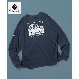コロンビア tシャツ 限定展開 Columbia×FREAK'S STORE 別注 インペリアルパーク バックプリント ロングスリーブTシャツ メンズ