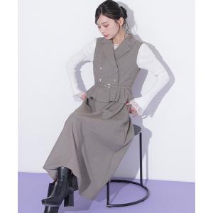 ワンピース ペプラムジレジャンスカ