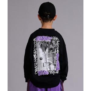 tシャツ 「90-160cm」吸水速乾 マルチ アソート グラフィック プリント ロンT 長袖 Tシャツ 「PAIRMANON STREET」 キッズ 子供服 男の子 女の子