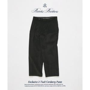 ワイドパンツ スラックス Brooks Brothers / ブルックス ブラザーズ 別注 2タック コーデュロイ パンツ メンズ