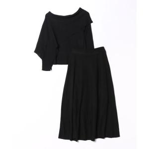 ワンピース 「MAGASIN DE MODE Chou Chou」Vネックニットワンピース SNF