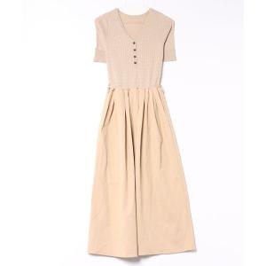ワンピース 半袖 「MAGASIN DE MODE Chou Chou」ニットワンピース SNF