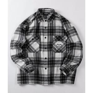シャツ 「70」「THRASHER/スラッシャー」ビッグシルエット ヘビーネル チェックシャツ/オーバーサイズ/ライトアウター/ユニセックス/レディース/メンズ
