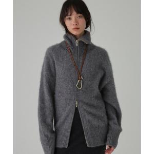 カーディガン FOXカシミヤZIPカーディガン レディース
