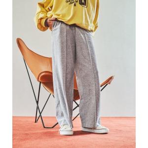 ワイドパンツ パンツ 2WAYラビットベロアパンツ レディース