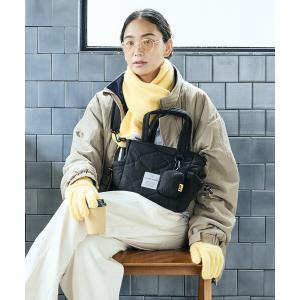 ショルダーバッグ バッグ KiU×FREAK'S STORE/キウ×フリークスストア 別注SQUARE PADDED TOTE BAG MINI レディース メンズ