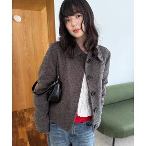 コート アウター boucle short jacket / ブークレショートジャケット レディース