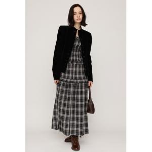 ワンピース SHIRRING FRILL L/OP シャーリングフリルロングワンピース 秋服 キャミワンピース