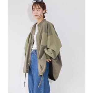 ミリタリージャケット モッズコート 「etsinta」リメイクZIPオーバーシャツジャケット レディース メンズ