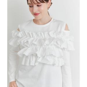 tシャツ マルチWAY長袖フリルプルオーバー レディース