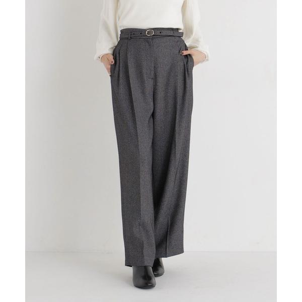 ワイドパンツ パンツ ベルテッドワイドパンツII レディース