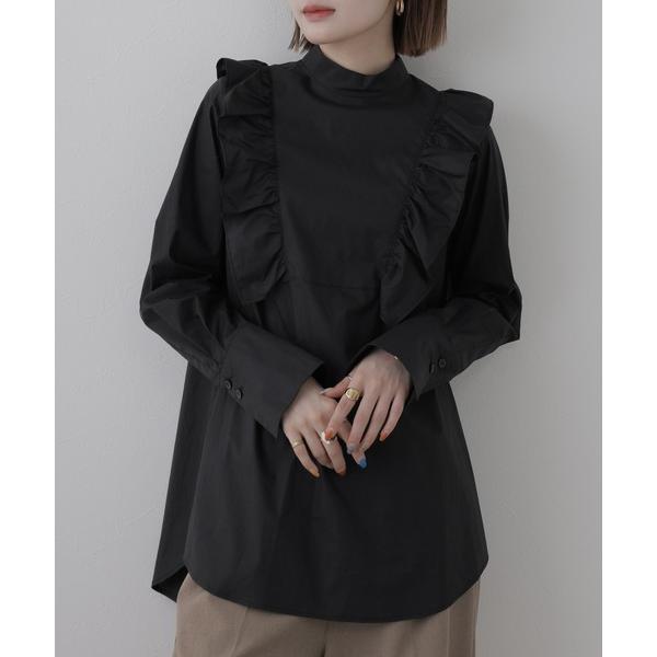 ブラウス シャツ boutiqueW 後ろボタンのブラウス レディース