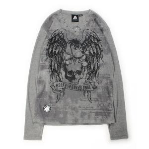 tシャツ GALFY（ガルフィー）あの頃の兄ちゃんSKULL TEE/フライスロンT/スカルグラフィック メンズ レディース