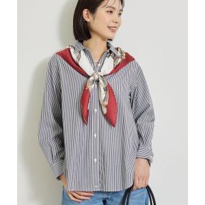 ブラウス シャツ 「2WAY／ストライプ柄」ベーシックシャツ レディース
