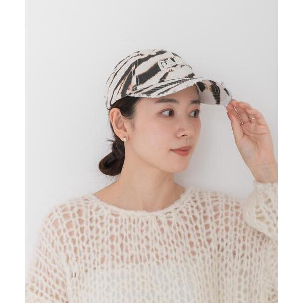 Ganni Ganni PRINTED ZEBRA CAP 帽子