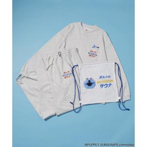 パジャマ SAUVENIR/サウベニア 別注 パペットスンスン × オールナイトサウナ KANNAIGI/長袖館内着/裏毛セットアップ/ナップサック付き メンズ レディース｜ZOZOTOWN Yahoo!店