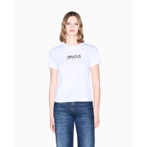 tシャツ 半袖 「A|X アルマーニ エクスチェンジ」「オンライン限定」AXロゴ 半袖クルーネックTシャツ/REGULAR BOXY レディース