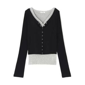 アンサンブル CLANE/クラネ/CURVED NECK LAYERED SET