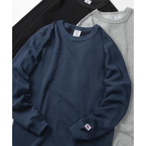 tシャツ 「87」「JEMORGAN/ジェーイーモーガン」新ワッフル素材/ダブルフェイス ハニカム サーマル ロンT/クルーネック/長袖/ユニセックス/レディース/メ…