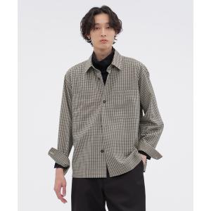 シャツ WOOL GINGHAM POPLIN メンズ