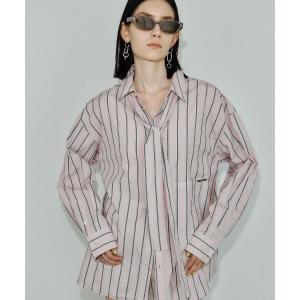 ブラウス シャツ REPOS OVER BOWTIE SHIRT/リポスオーバーボウタイシャツ レディース
