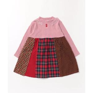 ワンピース パッチワークワンピース キッズ 子供服 女の子