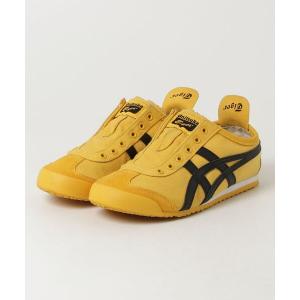 「Onitsuka Tiger」 ローカットスニーカー 22.5 イエロー×ブラック メンズ