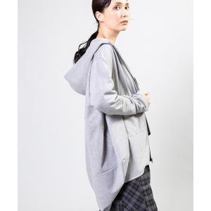 tシャツ コクーンフードパーカ レディース