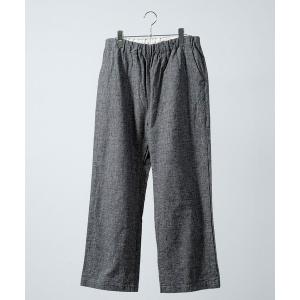 パンツ コットンリネンチェックパンツ レディース