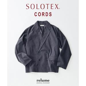 コート ジャケット テック ”SOLOTEX(R)” コーデュロイ ウォッシャブル ダブルジャケット メンズ
