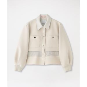 ブルゾン アウター ボンディングペプラムブルゾン レディース