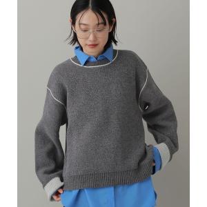 ニット セーター ベロアモールニット長袖プルオーバー / 787713 レディース
