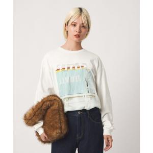 tシャツ 「別注」「J.Jmercer」プリント ロングスリーブ Tシャツ レディース