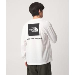 ノースフェイス tシャツ 「THE NORTH FACE」ロングスリーブ バックスクエア ロゴティー 長袖 Tシャツ メンズ