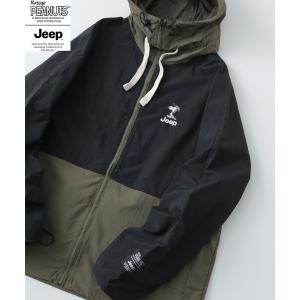 マウンテンパーカー ウインドブレーカー PEANUTS×JEEP マウンテンパーカー メンズ レディース