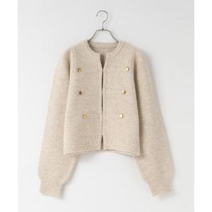 ジャケット ノーカラージャケット ナポレオンニットジャケット　1084421 レディース