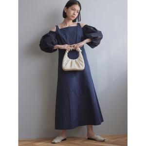 「Stylevoice for xxx」 7分袖ワンピース FREE ネイビー レディース