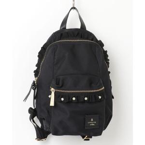 「LANVIN en Bleu」 フリルリュック - ブラック レディース
