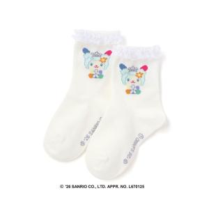 くるぶし 靴下 「サンリオキャラクターズｘSLAPSLIP」フリル付きソックス(13~21cm) キッズ 子供 女の子