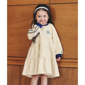 ワンピース 「WEB限定」なみなみラインティアードワンピース キッズ 子供服 女の子